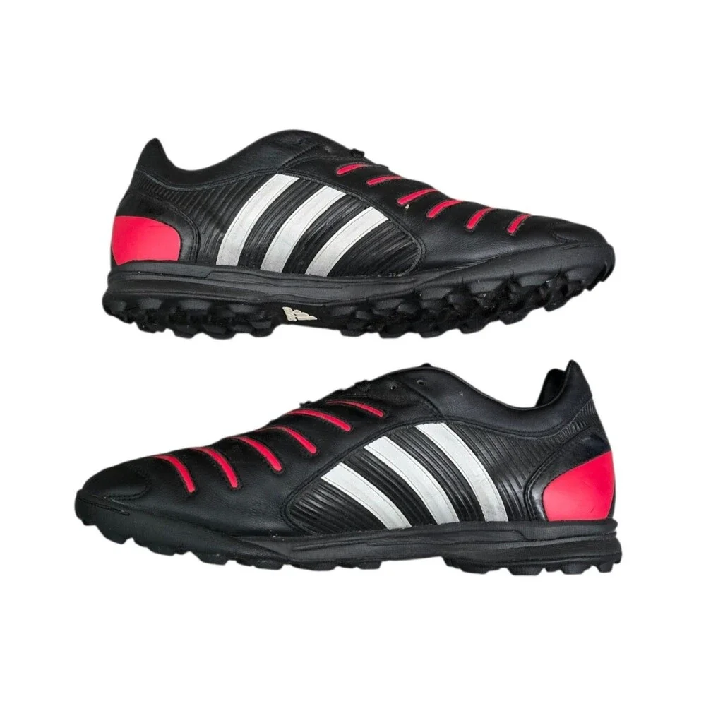 Adidas Predator Pulse Vintage Soccer Shoes Mens Size 10.5 TRX Turf Red Black